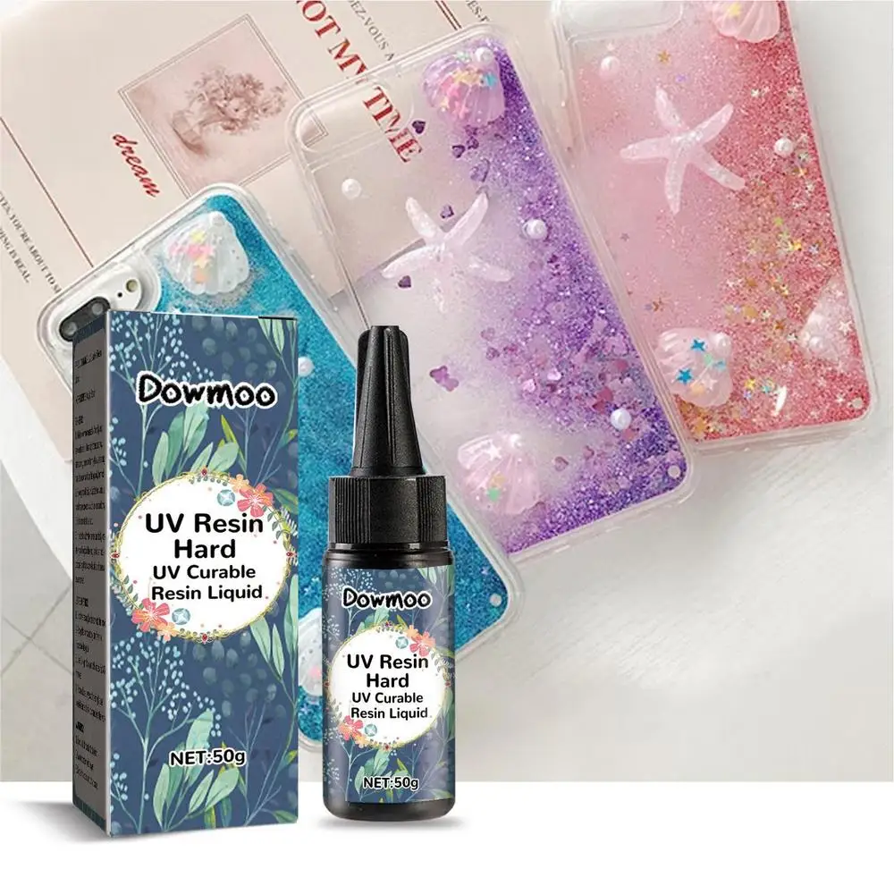 Description Picture 3 of itemEpoxy Resin Hard Glue UV Resin Clear DIY Resin Craft 50g Crystal Clear Fast Curing Resin, DIY Crafts Glue for Handmade Jewelry