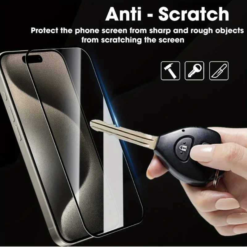 3-Pack Premium Tempered Glass Screen Protector - Superior Full Coverage Protection