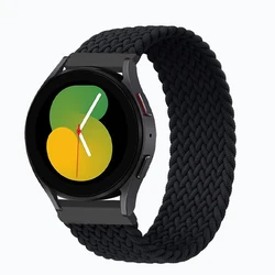 Elastic Solo Band - Stylish Bracelet Strap in 20mm and 22mm Sizes for L-145mm (Black)