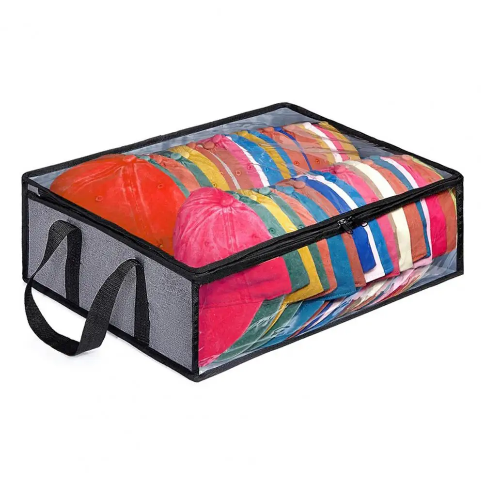 

Hat Storage Bag Transparent Bag Home Hat Clothing Storage Bag Zipper Closure Case Hat Organizer for Baseball caps