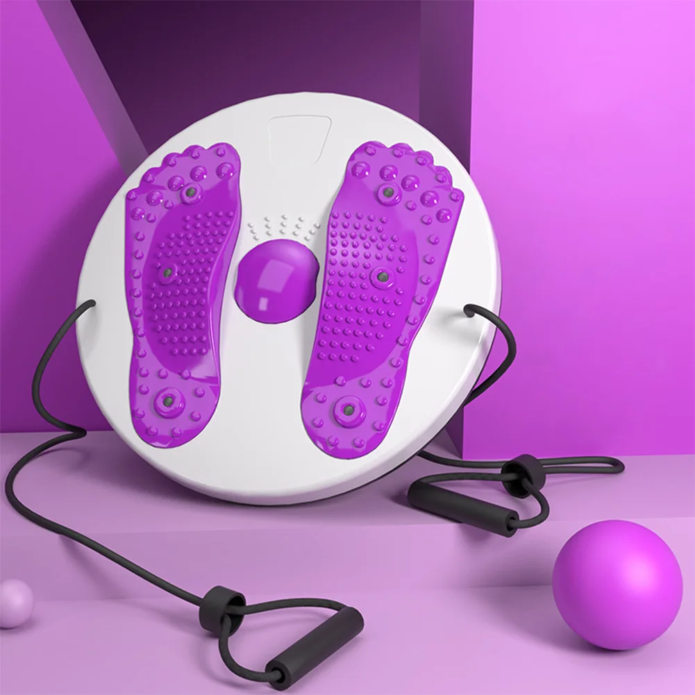 Exercise Waist Twisting Disc Foot Massage Waist Torsion Disc Twistfit Turntable Balance Board with Pull Rope Fitness Equipment