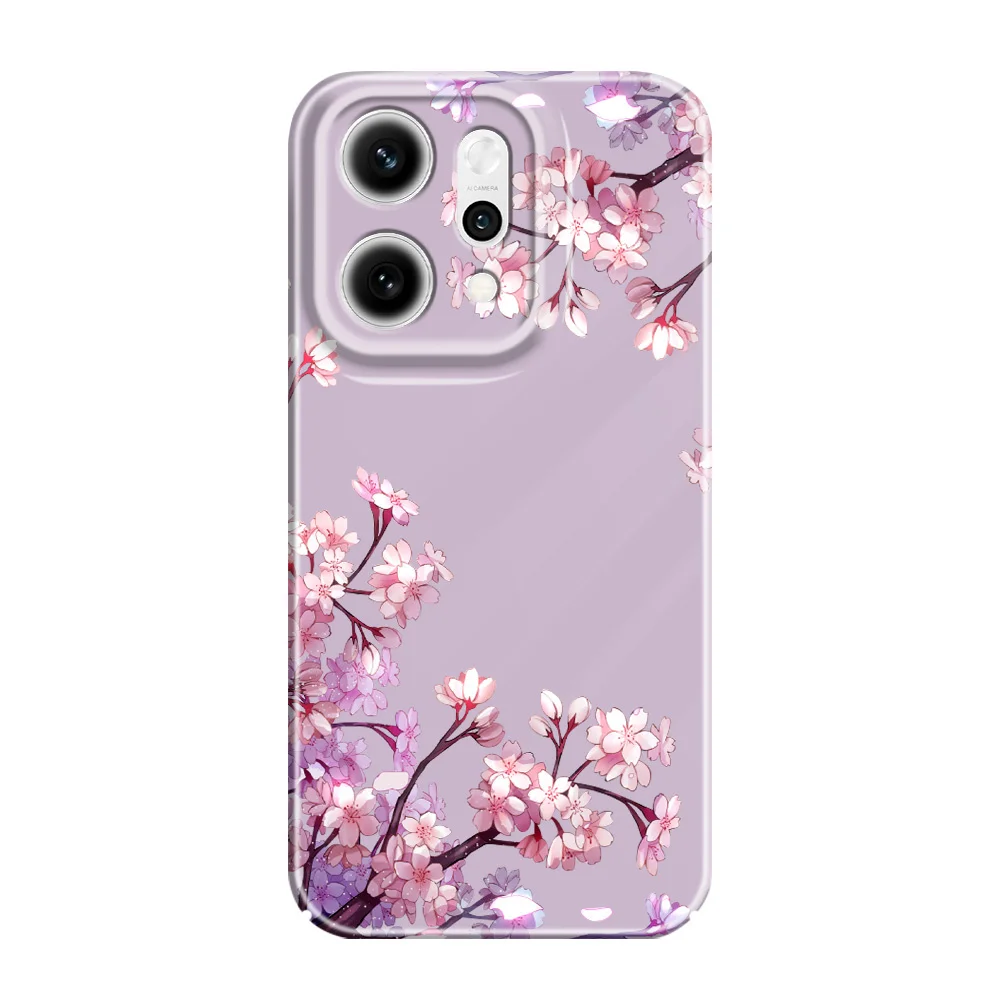 Floral Ripple Design Protective Phone Case - Durable Hard Cover
