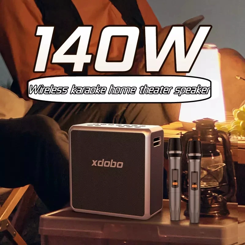

Xdobo King Max 140W Outdoor Stage Audio High Power Home Theater Subwoofers Portable Wireless Karaoke Speakers With Microphone
