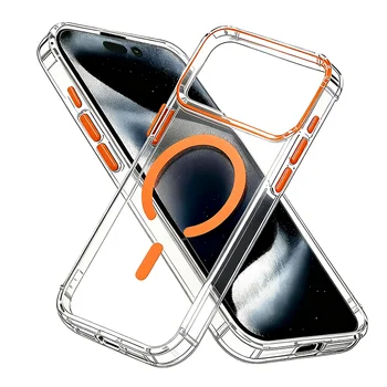Ultra Slim Luxury Magnetic Shockproof Phone Case for iPhone 17 Air 16e 15 14 13 Pro Max for Magsafe Wireless Charge Cases Cover 1