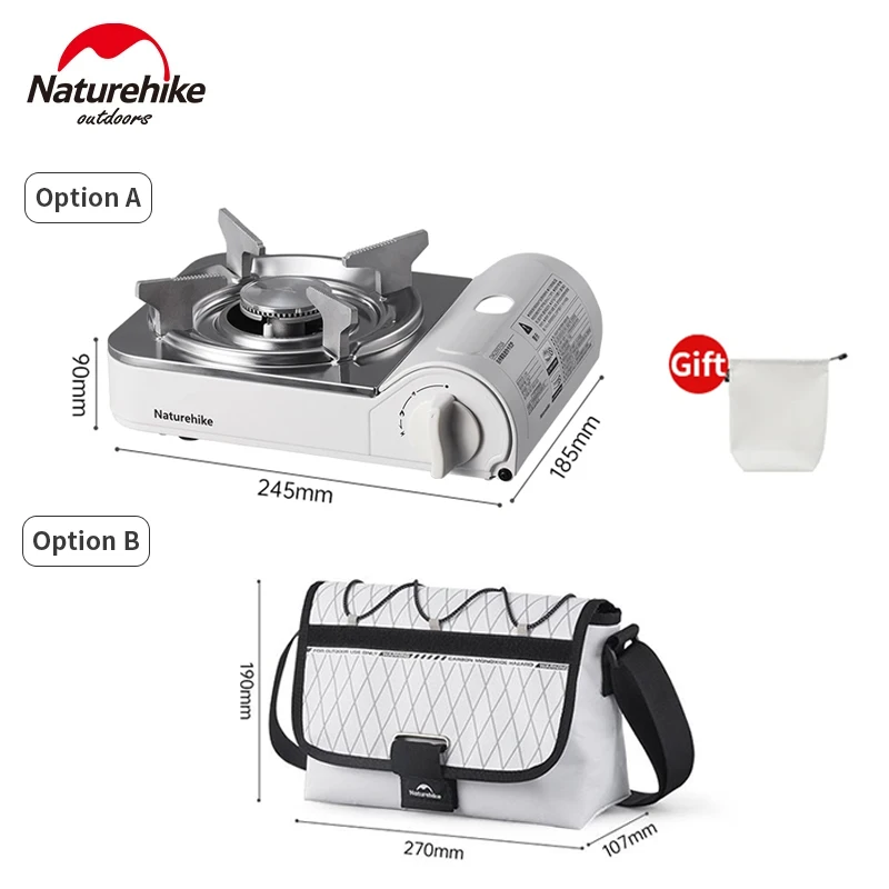 Газовая плита Naturehike для отдыха на открытом воздухе, посуда для пикника, Ультралегкая портативная печь 892 г, картридж для нагрева, плита для барбекю и пикника кВт
