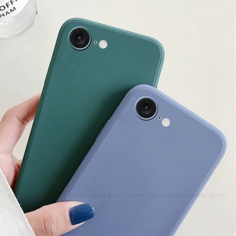 iPhone 8 케이스 커버 iPhone 8 7 SE 2020 2022 Capas 기존 액체 실리콘 충격 방지 전화 범퍼 소프트 TPU Fundas iPhone 8