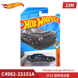 2023-151 Hot Wheels Cars 18 DODGE CHALLENGER SRT DEMON 1/64 Metal Die-cast Model Collection Toy Vehicles