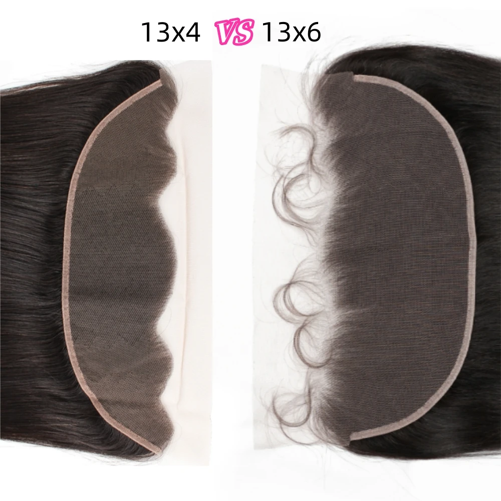 13x6 Lace Frontal For Wigs 100% Human Hair Remy Transparent Lace Natural Hairline With Baby Hair