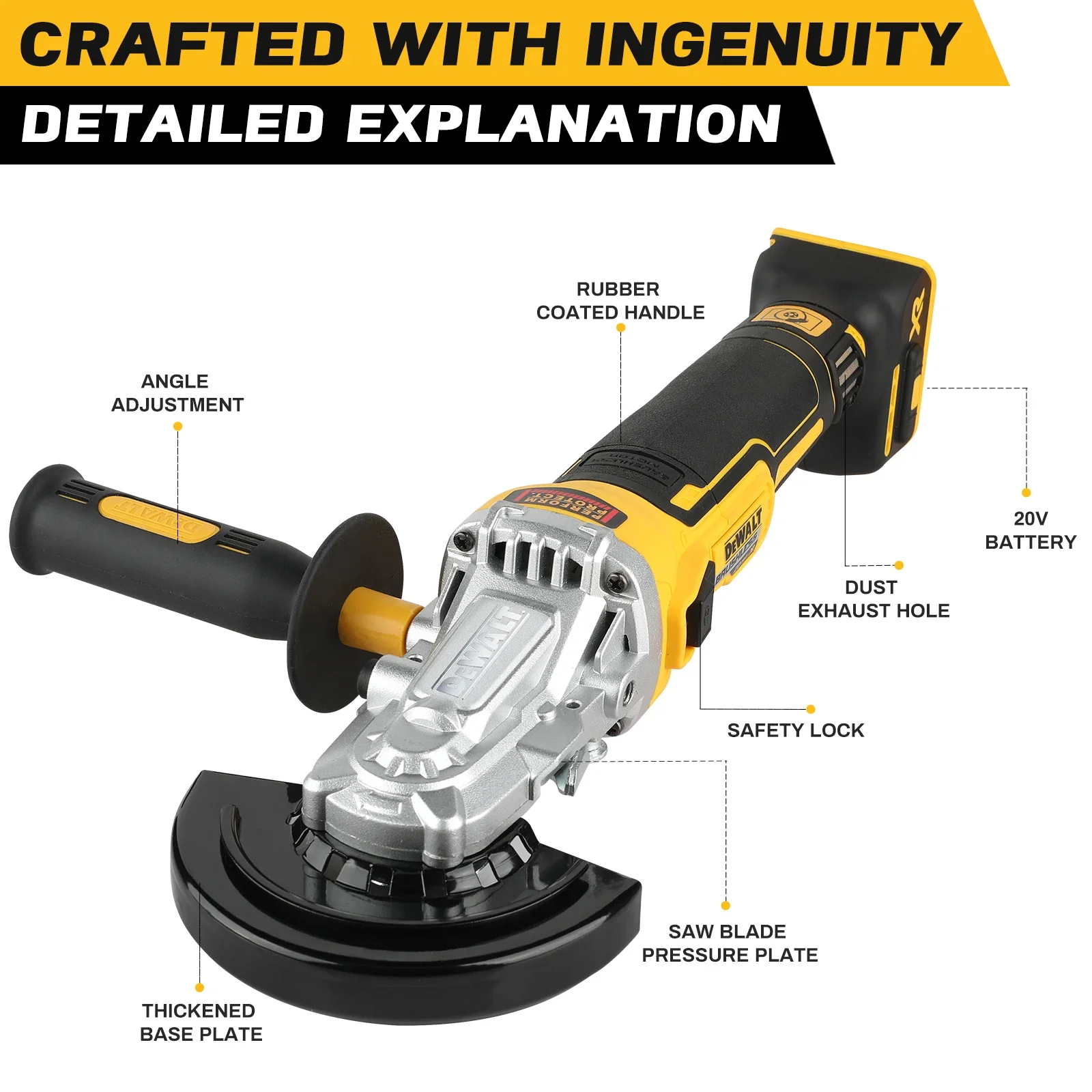 DeWalt Dcf880 Dcg405FN electric wrench angle grinder polishing machine 2 tool combination combination hand drill impact drill