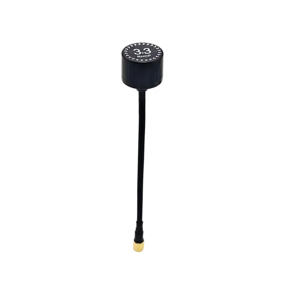 Gros plan sur le connecteur SMA/RPSMA de l'antenne 4.5dBi 160mm pour booster RF 3.25-3.35GHz