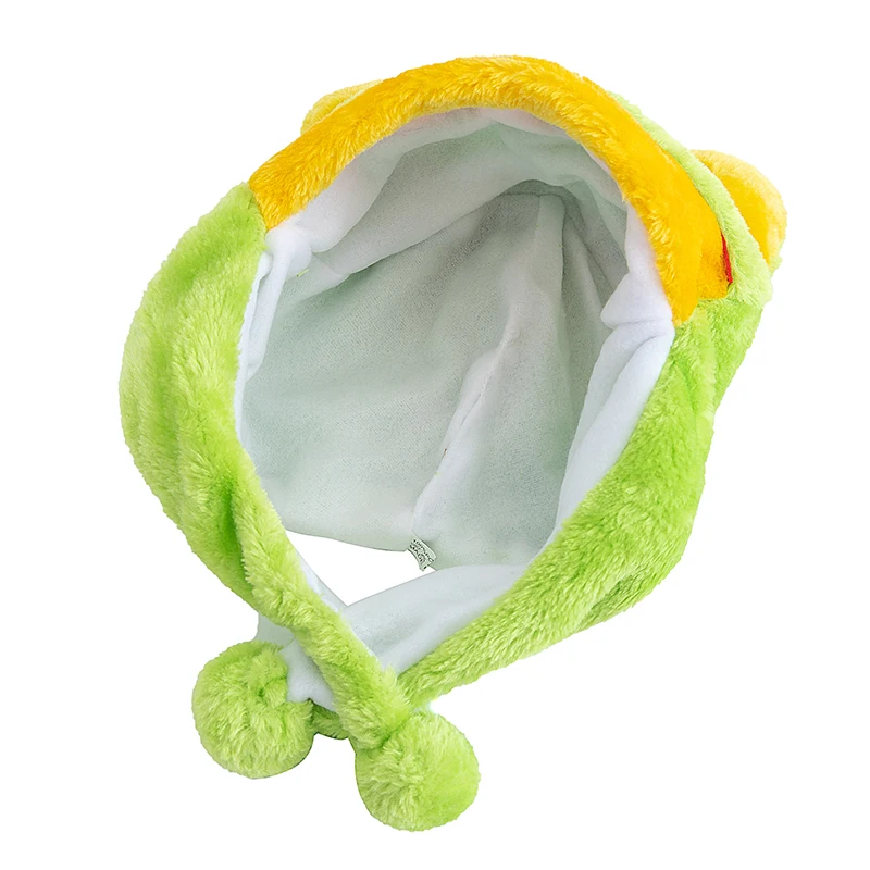 Hot Sale Unisex Funny Frog 3D Animal Style Decorative Hat Couple Cap For Man Women Plush Winter Lovely Fur Hat