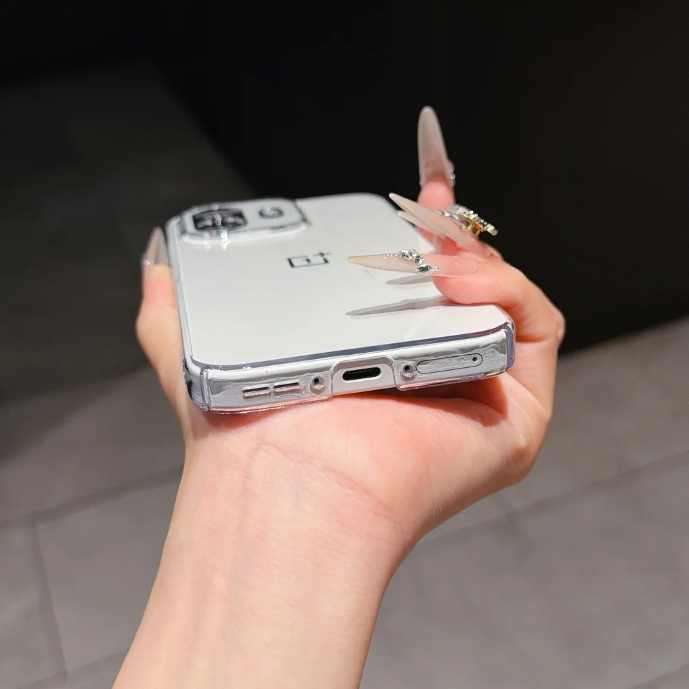 Luxury HD Clear Magnetic Phone Case with Wireless Charging Bumper Cover