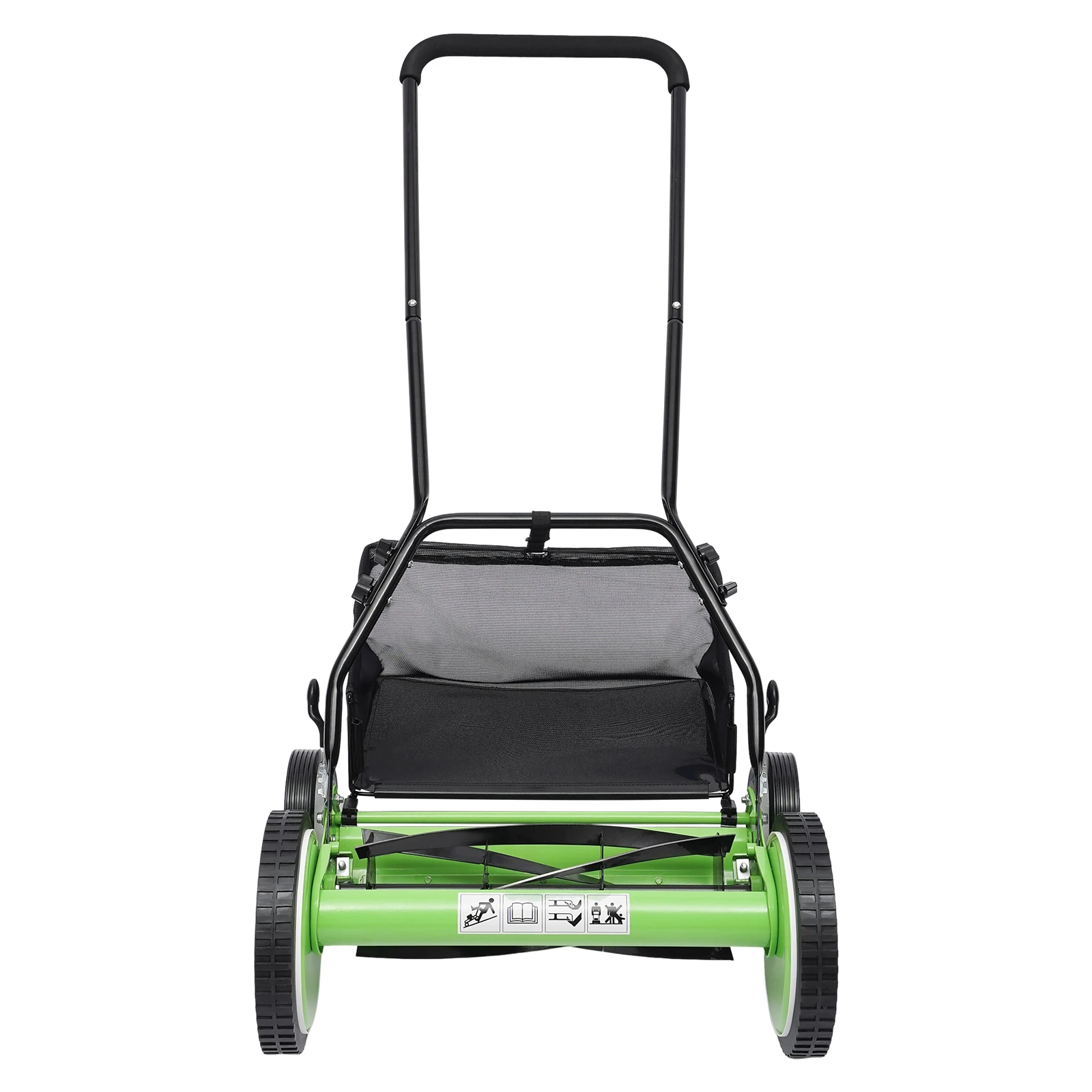 Sharpex Push Manual Lawn Mower with Grass Catcher | 16-Inch Reel Lawn Mower  with 5-Position Height Adjustment | Classic Push Grass Cutter Machine for