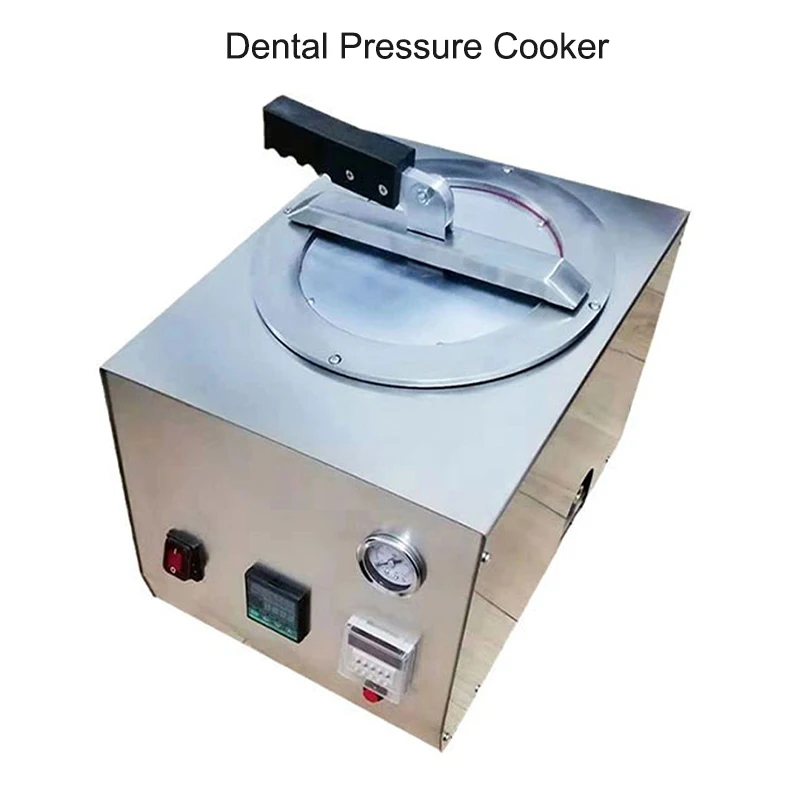 

220V Dental Pressure Aggregator Pressure Cooker High Pressure Boiling Tooth Pot Denture Knowing Wrong Injection Filling Pot