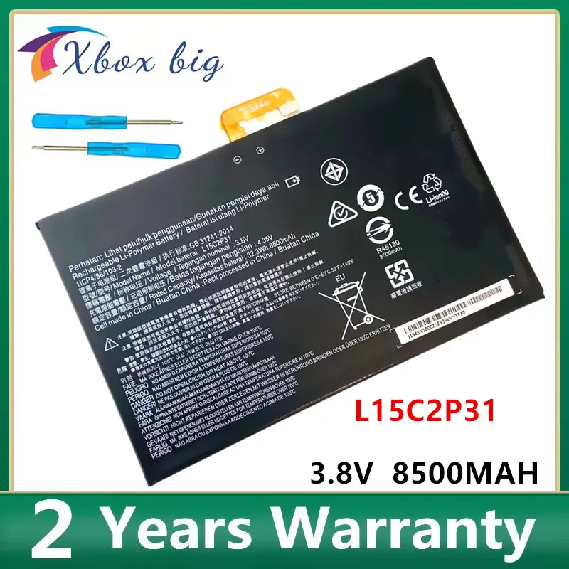 

L15C2P31 3.8V 8500mAh 32.3WH Laptop Battery For Lenovo Yoga Book YB1-X91F X91L X91X YB1-X90F YB1-X90L Series Tablet Battery