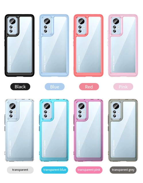 HGJTF Phone Case for Xiaomi 12 Lite (6.55), 2 Pcs Shockproof Soft Silicone  Bumper Shell, [Ultra-Thin ] [Anti-Yellowing] Clear Back Cover for Xiaomi