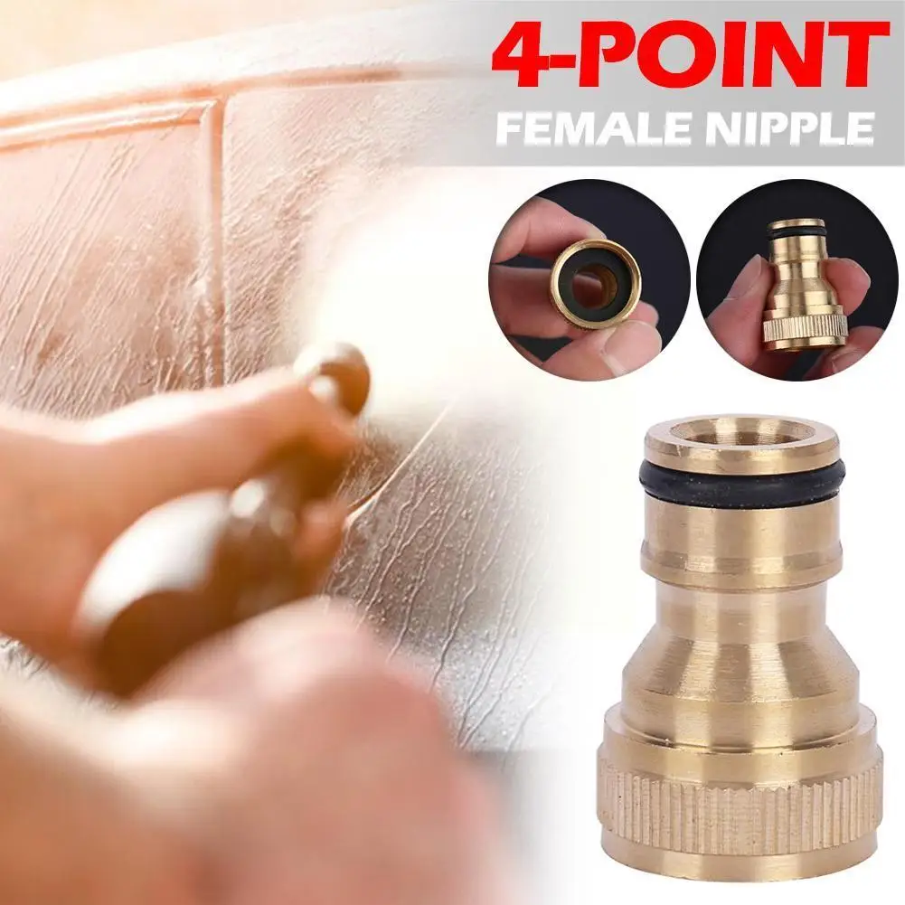 

rass Connector Garden Tap Hose Brass Fitting Hose Tap to Inch Joiner Connector Adapter Quick 1/2 3/4 Pipe Kitchen Fitting H P1R2