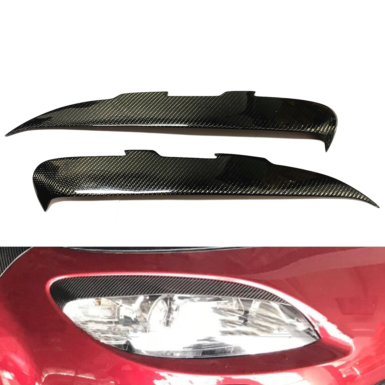 

Headlight Eyelid Eyebrow Trim Car Front Headlamp Head Light Cover Brow Sticker Lid For Mazda MX5 Miata 2009-2012