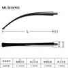MuXiang 1pc Acrylic Tobacco mouthpiece for Tobacco briar pipe smoke pipe handwork Acrylic Stem Black stem long pipe mouthpiece 5