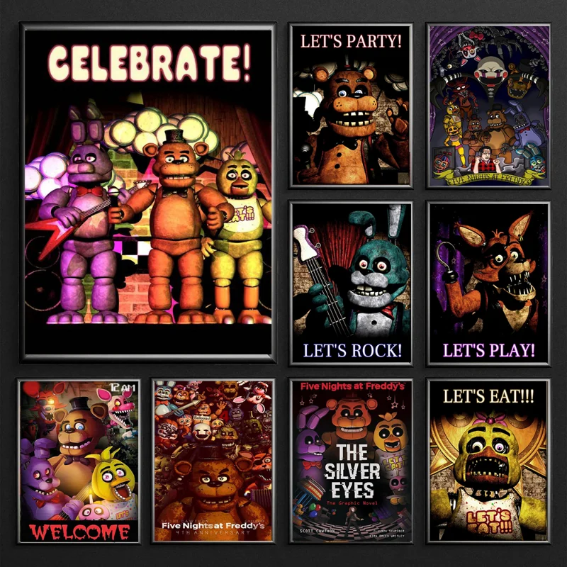 FNAF-Ultimate Group Personagens Cartaz, Pintura em Tela, Impressões HD,  Arte da Parede, imagens, Casa, Sala, Decoração do Clube, Presente, Jogo de  Horror - AliExpress