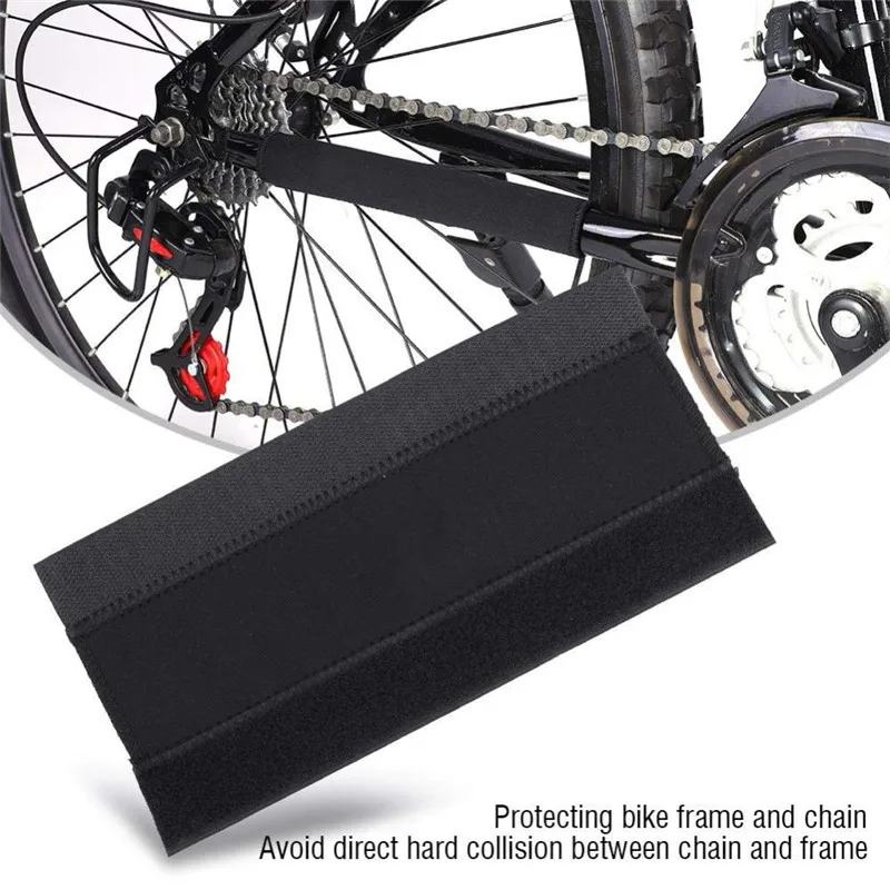 Bicycle Chain Protector Sticker Frame Down Tube Protection Black