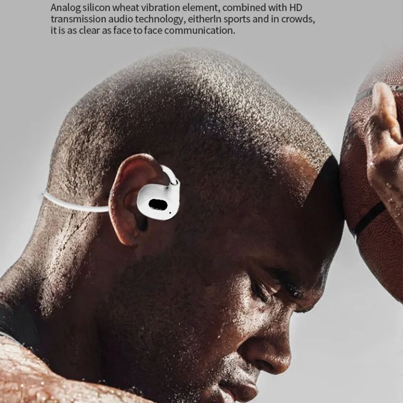 Bluetooth Sports Earbuds with Air Conduction and Built-in Mic