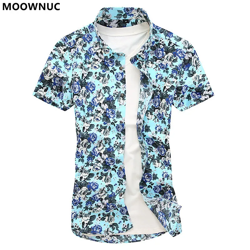 

2022 Summer New Men's Classic Fashion Printed Short-Sleeve Shirt Men's Loose Casual Large Size Comfortable High Quality Shirt