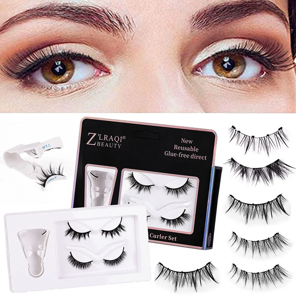 Magnetic False Eyelashes Kit 2 Pairs Reusable 3d Magnetic Eyelashes Multi-style Easy To Wear Eye Makeup False Supplies