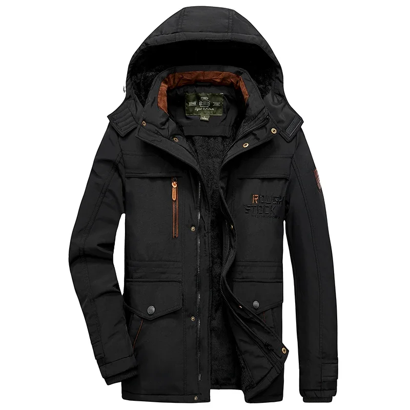 Men's Plus Size Parka Coat Winter Warm