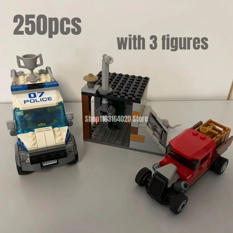 250Pcs Police Dog Unit Building Blocks Moc 60048 Bricks Model Out Of Print Toys For Children