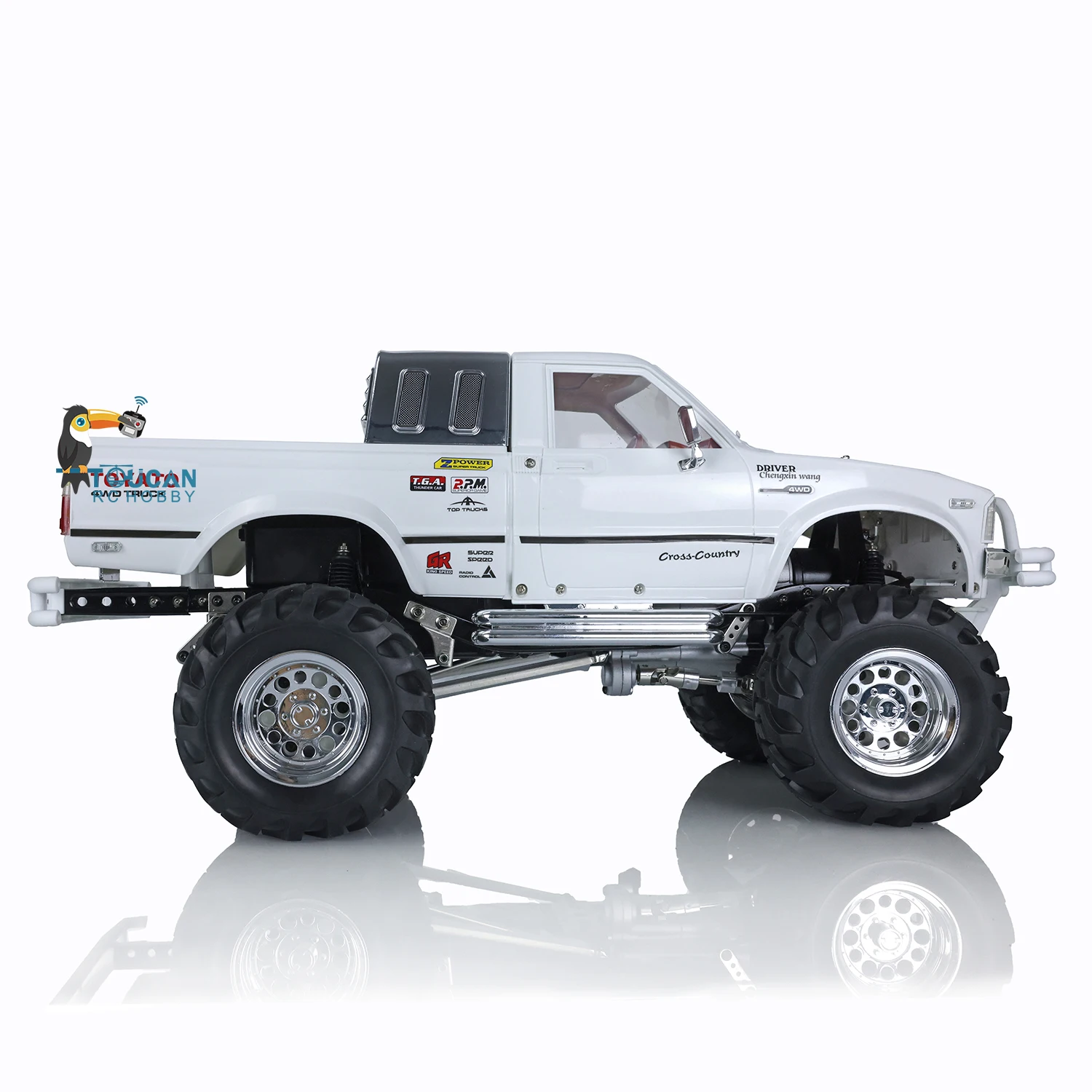 HG 1/10 4*4 RC Rally Pickup Cars Radio Control Racing Crawler Vehicle Model Differential Lock Axles Ready To Run model TH04710 2
