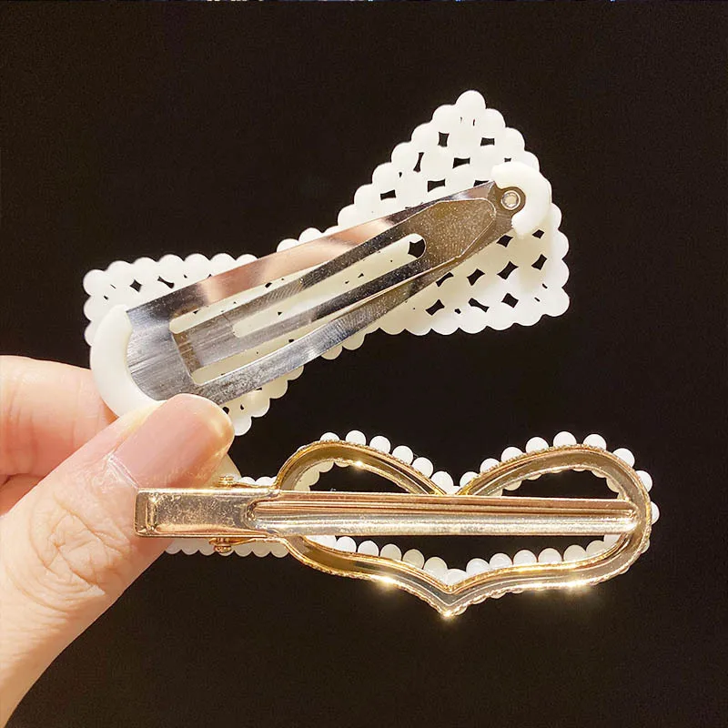 8pcs/Set Manual Pearl Hair Clip Pin for Women Hairpins Duckbill Clamp Acrylic Barrettes Hairgrips Hair Accessories Girls Jewelry jewelry accessories hair accessory hair clip pearl hairpins