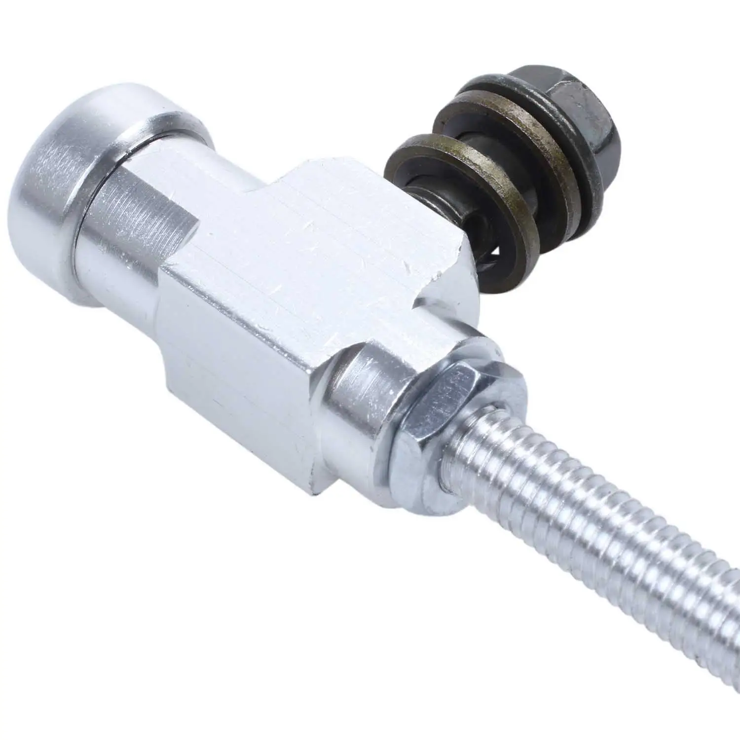 오토바이 유압 클러치 마스터 실린더로드 브레이크 펌프 M10x1.25mm, 알루미늄 실버