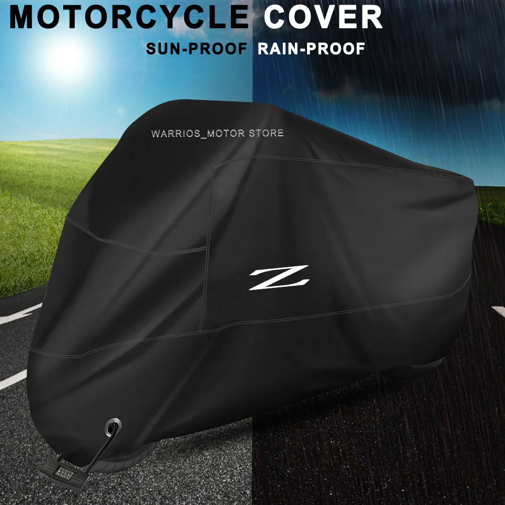 가와사키 Z650 Z750 Z800 Z900 Z1000 Z250 Z400 오토바이 커버 UV 보호 방진 Snowproof 오토바이 방수 커버..