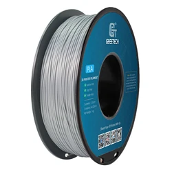 Geeetech Premium PLA Filament - 1kg Spool, 1.75mm, High Precision, Free Shipping (Silver)