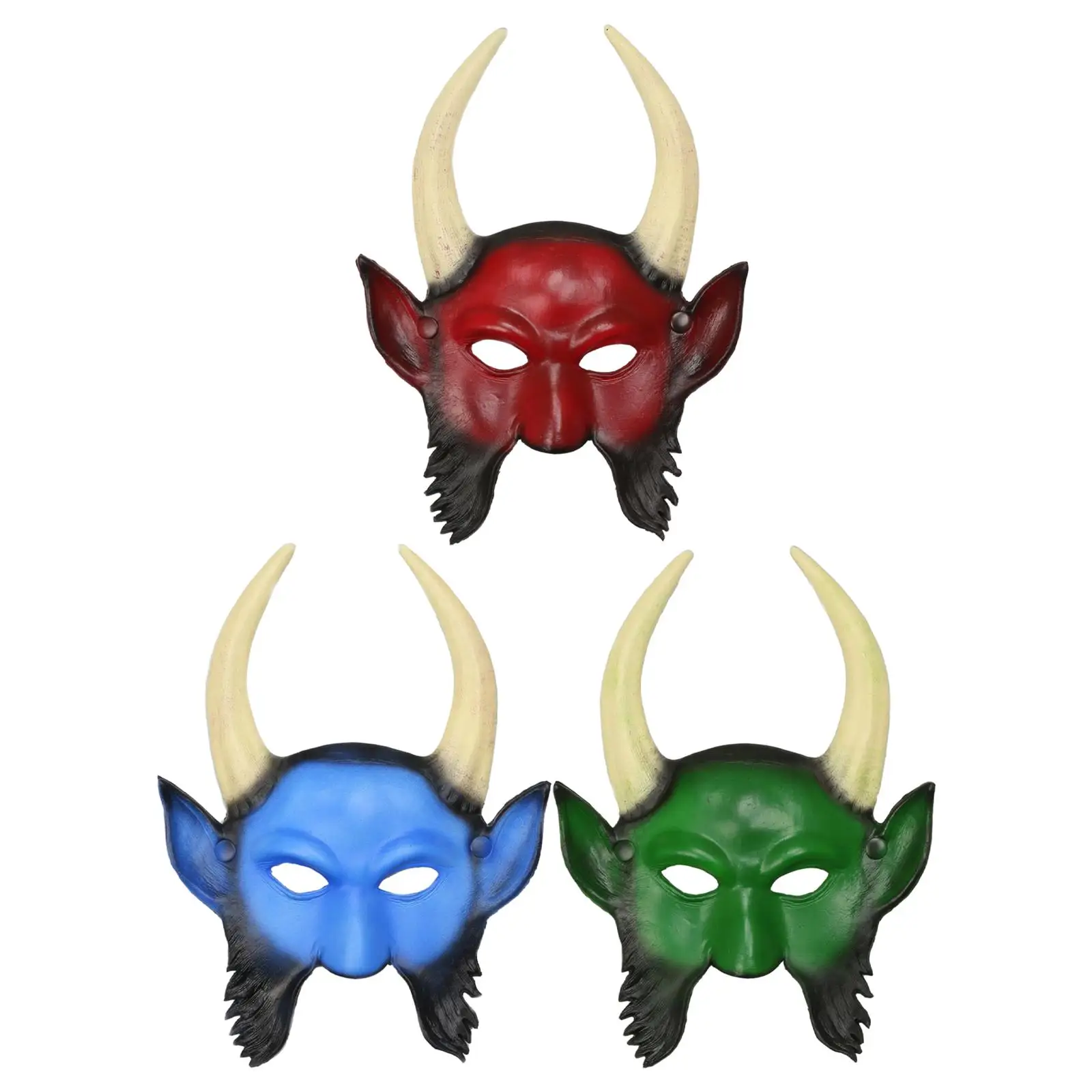 

Devil Mask Cosplay Headgear Role Play Costume Accessories Face Mask for Birthday Night Club Stage Performance Party Favor Prom