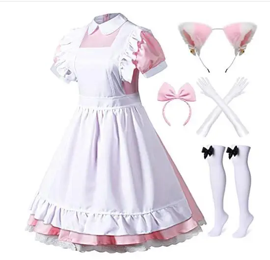 thumbnail image 1 of Disfraz de chica de tono claro con código europeo, disfraz de sirvienta Alice Lolita, disfraz de juego de rol Lolita, 1 of 5
