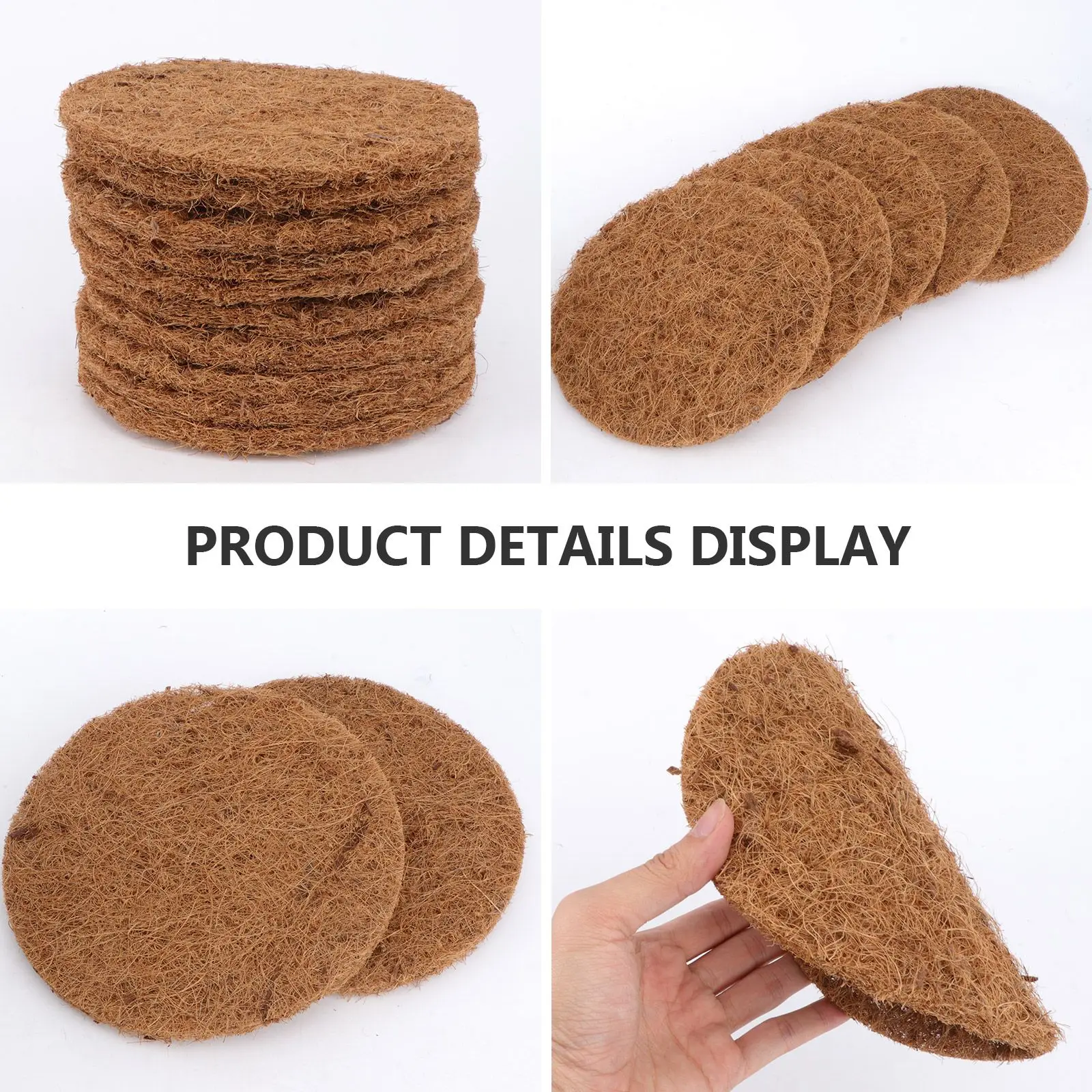 Pigeon Pet Supplies Nest Pad Dove Nesting Mat Breeding Bird Cage Pet Supplies Coconut Fiber Egg Pad Accessories bird cage accessories bird nest 10Pcs