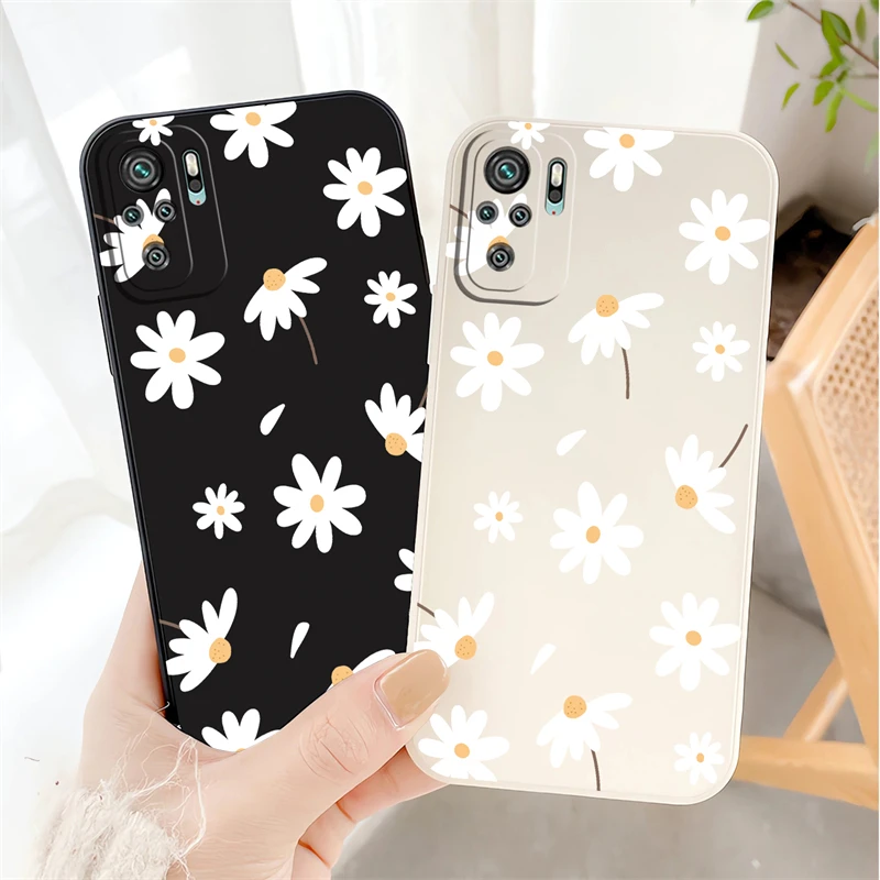 Fashion Cute Daisies Soft Silicone Shockproof Phone Case