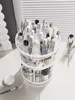 Acrylic Cosmetics Storage Box Nail Display Stand Rotating Makeup Organizer Holder Lipstick Skin Care Products Storage Shelf 4