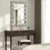 40 Inch Art Decor Wall Mirrors Large Grecian Venetian Mirror Vanity Sliver for Hotel Home Beveled Edge Accent Mirror 3