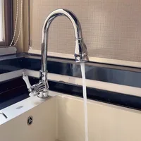 ก๊อกน้ํา กระจกห้องน้ําแบบดึงออก ตู้ห้องน้ําแบบย้อนยุค กระจกเต็มห้องครัว ก๊อกน้ําอ่างอาบน้ําล้างผัก 4