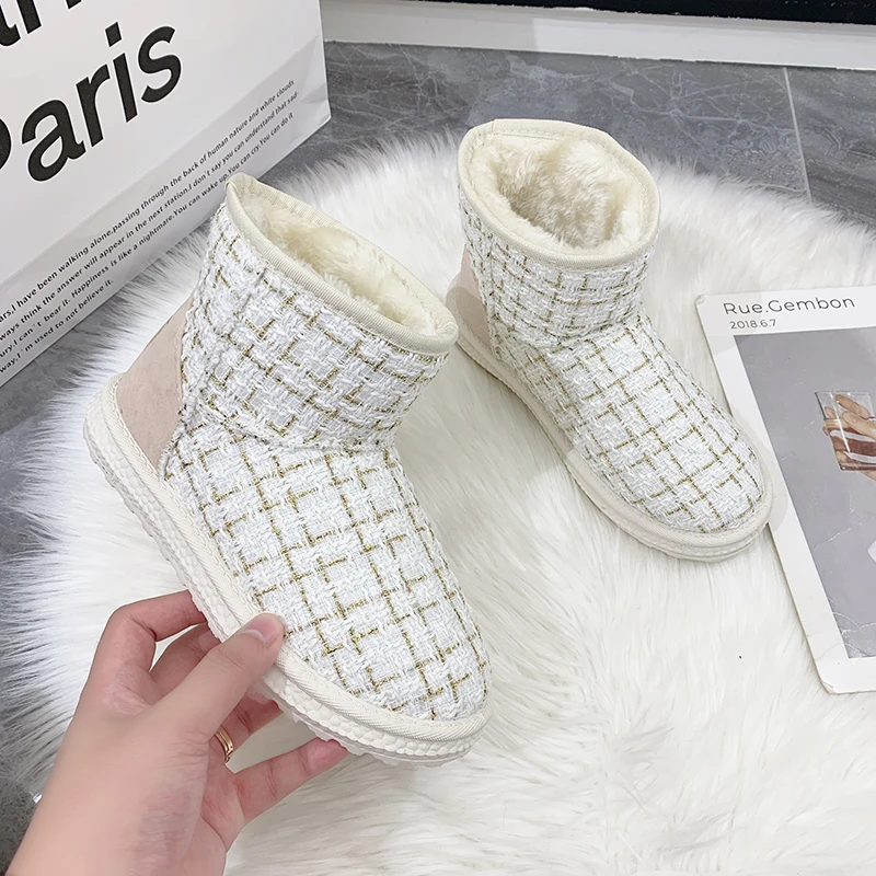 

Women's Winter Snow Boots Waterproof Non-Slip Comfortable Warm Plush Lining Outdoor Ski Ankle Boots