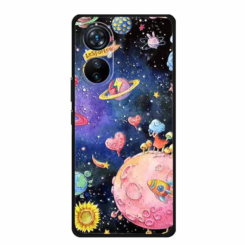 Elegant 3D Relief Emboss Black Silicone Soft Back Case
