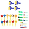 29pcs Kids Painting Brushes Mini Flower Sponge Drawing Tool Children Early Educational Stationery Supplies 1