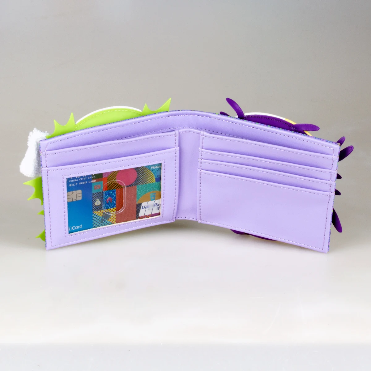 High-Quality 3D Burger Foldable Wallet Fashion Individual Card Holder with Identification Window