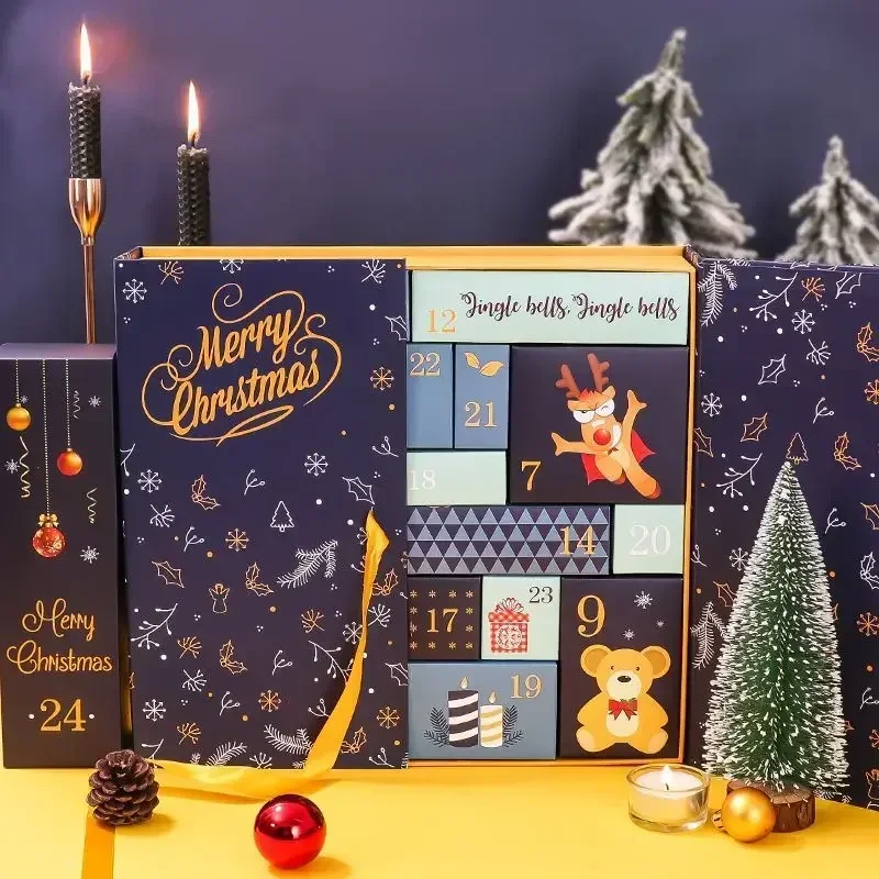 Conto Alla Rovescia Natale Calendario Dell'Avvento Legno Aoutrow - 24 Cassetti Per Calendario Natale Cassetti Conto Alla Rovescia