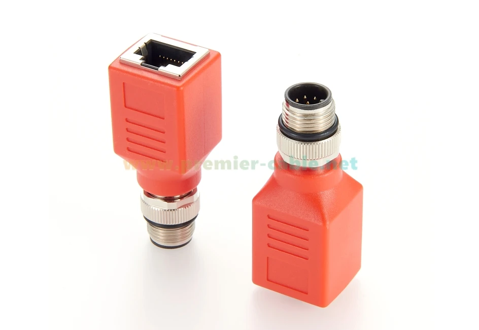 IP67 M12 A-Code 8-Pin auf RJ45 Cat6 Industrieller Ethernet-Abschirmadapter 1Gbps Durchgangsverbinder GigE Vision Steckverbinder – Detail 7