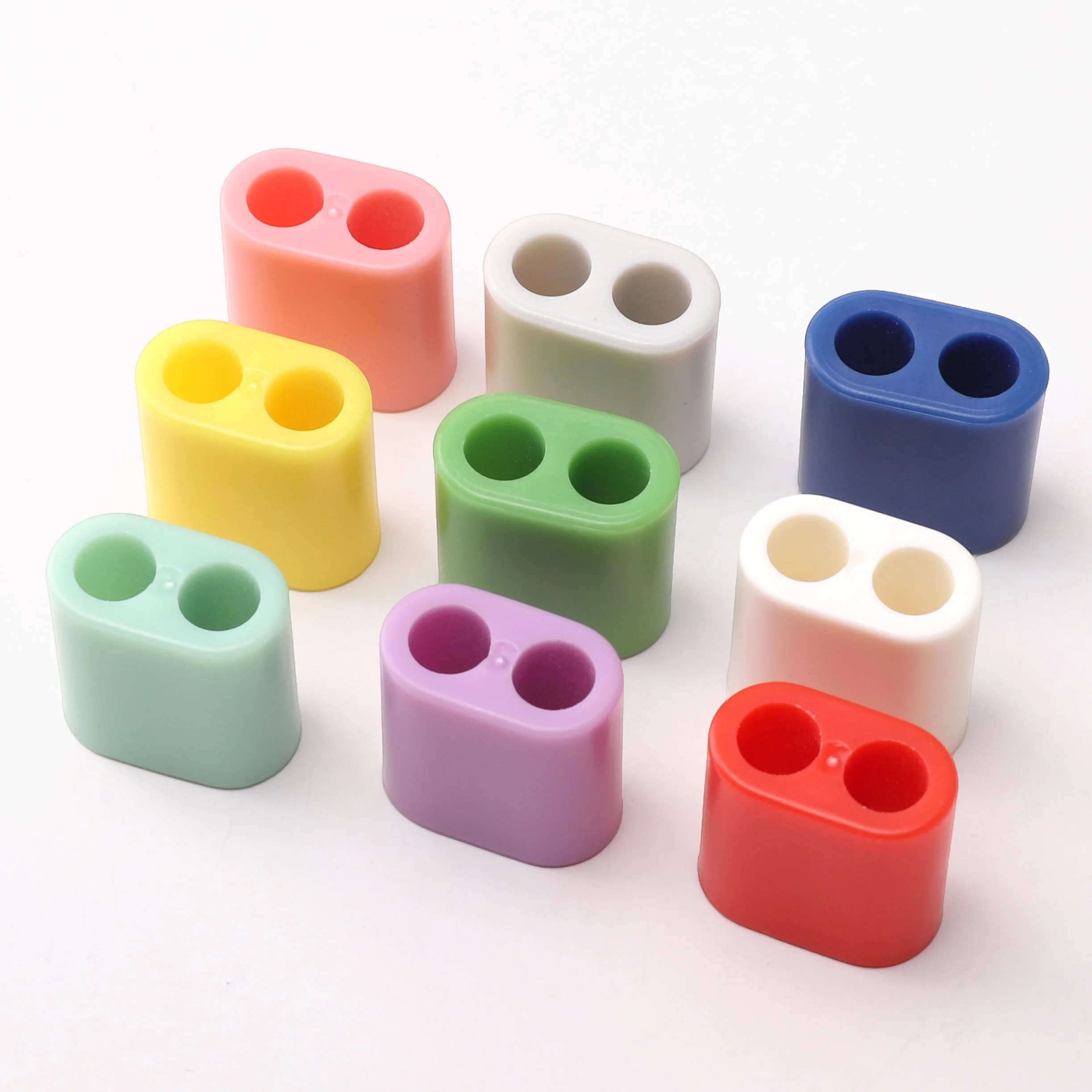 2-10Pcs 멀티 컬러 ABS 플라스틱 조정 가능한 버클 5-6mm 로프 엔드 캡 스페이서 비즈 의류 장식 공예 DIY 봉제 재료