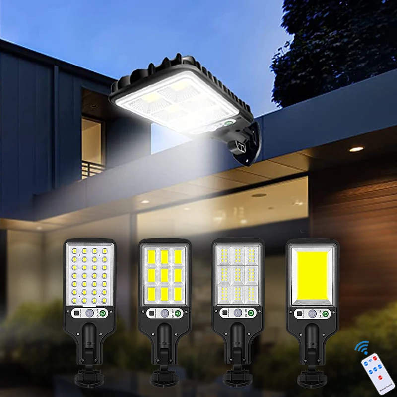 Solar Lights Outdoor 117 COB Motion Sensor Outdoor Lights with 3 Lighting Modes IP65 Waterproof for Porch Garden Patio Path Yard solar torch lights